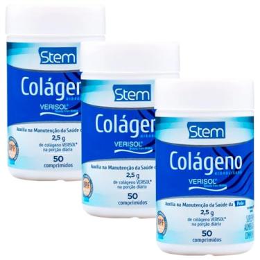 Imagem de Kit 3 Colágeno Hidrolisado Verisol Stem 50 Comprimidos