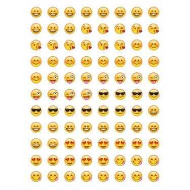 Imagem de 80 Tatuagens Temporaria Para Mãos e Dedos Emoji Mod1 - Chinesa