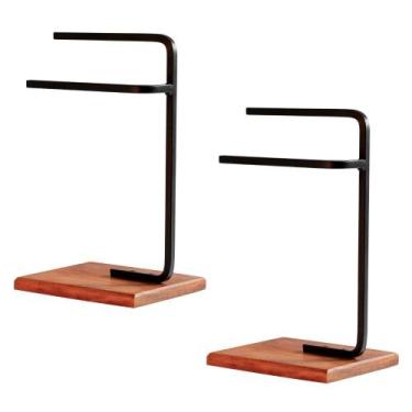 Imagem de Kit 02 Porta Toalha Lavabo de Bancada Suporte Industrial Oslo D01 Pero