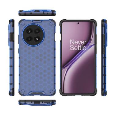 Imagem de Capa compatível com OnePlus 13R, compatível com OnePlus Ace 5 / Ace 5 Pro Honeycomb Anti-Drop Shock Absorbing Case Azul