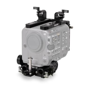 Imagem de Gaiola para Câmera Tilta Compatível com Sony FX6 - Kit Avançado - Montagem em V | Placa de base de liberação rápida, braço lateral, suporte de montagem de vídeo sem fio incluído | ES-T20-B-V