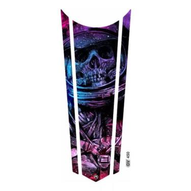 Imagem de Adesivo Faixa  Gravata  Tanque Resinado Caveira Honda 450 - Resitank