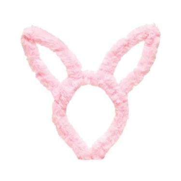 Imagem de Tiara Orelhas de Coelho 24x20 Cm Branca E Rosa - Cromus
