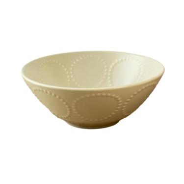 Imagem de Prato de cerâmica de anel de contas retrô em estilo japonês, tigela de sopa doméstica tigela de arroz - tigela de sopa de 20 cm/verde leite