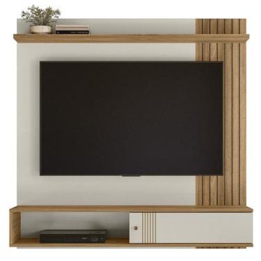 Imagem de Painel Suspenso Para TV 55 Pol 136 cm 8650 Off White Nature PLLA - Mil