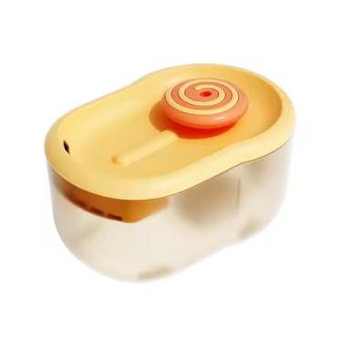 Imagem de Bebedouro Automático Pirulito 2,2L PETYC Laranja Fonte de Água Para Gatos Silenciosa Divertida