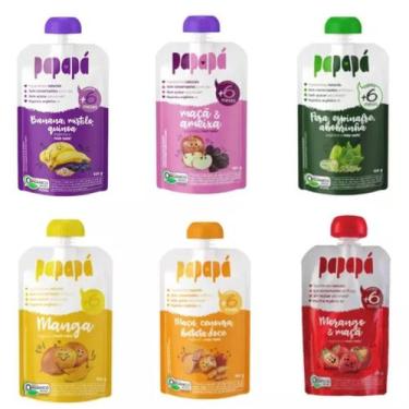 Imagem de Kit 6 Papinhas Orgânicas Papapá - Sabores