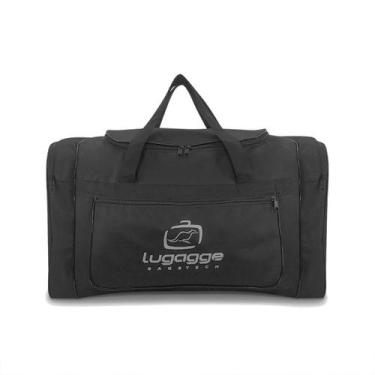 Imagem de Sacola Bolsa Mala De Viagem academia passeio média Preto - Lugagge Bag