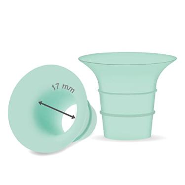 Imagem de Maymom Flange inserção de 17 mm compatível com Medela/Spectra/Elvie/momcozy/tsrete/Willow/Motif Luna/Ameda MYA bombas de amamentação de 24 mm. Reduza o túnel do mamilo de 24 mm para baixo de 17 mm