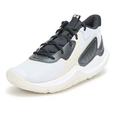 Imagem de Under Armour Tênis de basquete adulto unissex Jet '23, (014) Halo Gray/Preto/Branco, 13 Women/11.5 Men