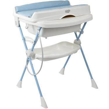 Imagem de Banheira de Bebe com Trocador Burigotto Splash+ Baby Blue