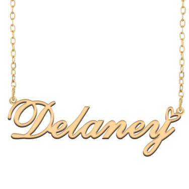 Imagem de A168A Colar com nome personalizado personalizado banhado nome colar para mãe filha amizade mulheres dia dos namorados Natal aniversário ano novo, Metal, Sem Pedra Preciosa Não aplicável