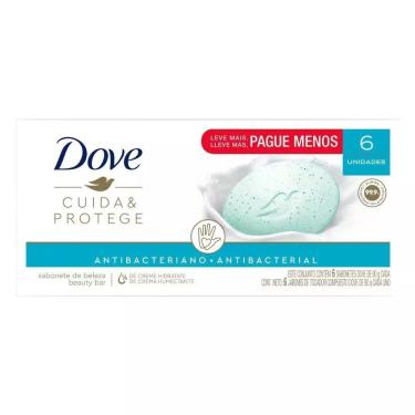 Imagem de Pack Sabonete Barra Antibacteriano Dove Cuida e Protege 6 Unidades 90g Cada Leve Mais Pague Menos