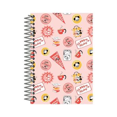 Imagem de Caderno Universitário Mickey Mouse Stickers 80 Folhas Office Basics Pautado