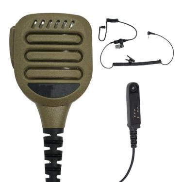 Imagem de Pdflie Uv9r Acessórios para fone de ouvido IP65 à prova d'água caramelo cor café rádio microfone microfone de ombro com fone de ouvido de 3,5 mm para Baofeng uv 9r pro Plus v2 gmrs xr 9g gt-3wp a58