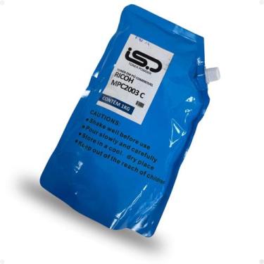 Imagem de Toner em pó Compatível Ricoh MPC2003 C2003 C2503 Ciano 1KG - ISD Cartr