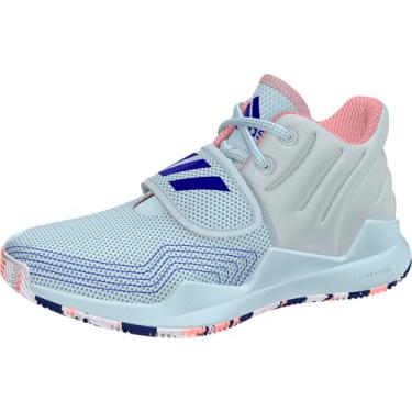 Imagem de adidas Tênis de basquete unissex infantil Deep Threat, Team Royal Blue/Sky Tint, 16