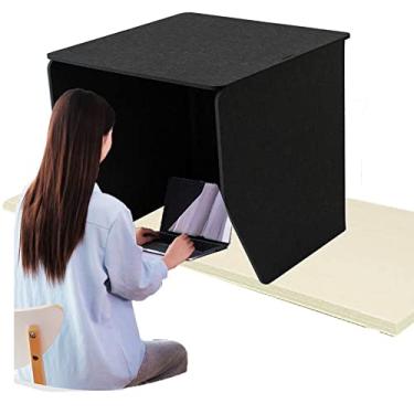 Imagem de Cabine de som de isolamento portátil, cobertura à prova de som de secretária, isolador de ruído, estúdio de gravação de som feito a si mesmo, escudo absorvente, cubo de cabine de microfone para