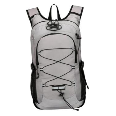 Imagem de YIJU Executando a mochila Mochila Backpack Rucksack de hidratação leve respirável Pacote de caminhada para camping andando de bicicleta , Cinza
