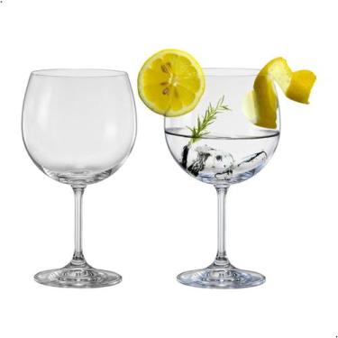 Imagem de Taça De Cristal Bohemia Para Vinho ou Gin 600 ml Anna 2 Peças - Bohemi