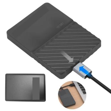 Imagem de HD Externo Slim vault Portátil 1TB USB 3.1 Slim Type-C Compacto Cabo USB-A Conexão Disco Rígido