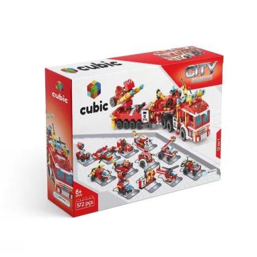 Imagem de Lego Cubic City Bombeiro 12 Em 1 557Pçs Multikids Br1094