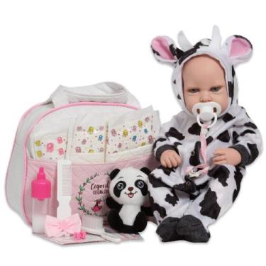 Imagem de Bebê Reborn Realista Vaquinha 100% Vinil Siliconado Fofinha - Cegonha 