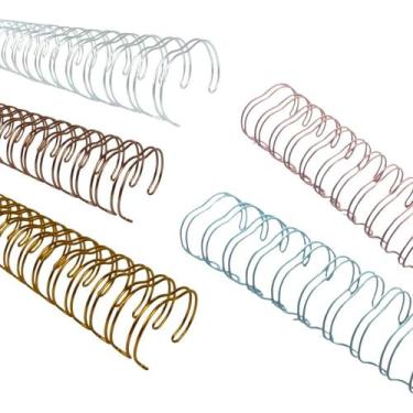Imagem de Kit Wire-o para Encadernação 2X1 A5 1" Colorido Marpax 20un