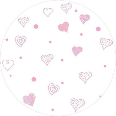 Imagem de Painel Redondo 3D Sublimado Coração Frd-5233