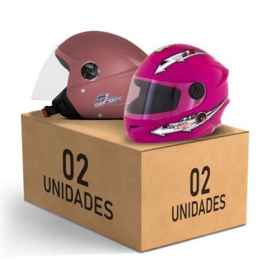 Imagem de Kit 2 Capacete New Liberty 3 Elite + Liberty 4 Kids Feminino Masculino