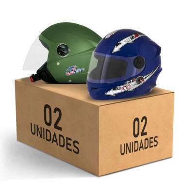 Imagem de Kit 2 Capacete New Liberty 3 Elite + Liberty 4 Kids Feminino Masculino