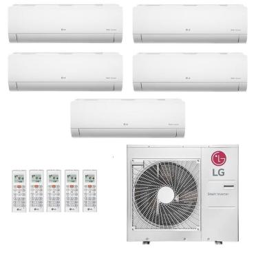 Imagem de Ar-Condicionado Multi Split Inverter LG 48.000 (2x Evap HW 7.000 + 2x Evap HW 9.000 + 1x Evap HW 24.000) Quente/Frio 220V								