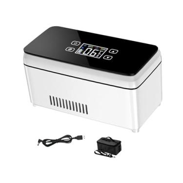 Imagem de harayaa Insulina caneta cooler viagens caixa de organizador refrigerado caixa de armazenamento de armazenamento Mini geladeira para viajar para casa a vida, Tela Sensível Ao Toque