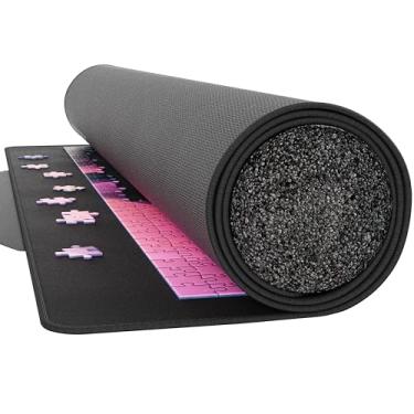 Imagem de Tapis de puzzle autobloquant Avec fonction antidérapante um porta-puzzle de Haute qualité que vous pouvez Ranger em 1-2-3 ! Tapis de puzzle pour chaque puzzle de 500, 1000 ou 1500 peças. 66x120cm