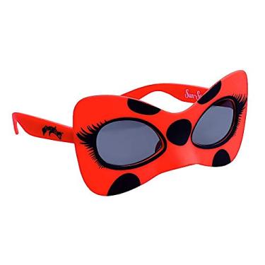 Imagem de Sun-Staches Miraculous Ladybug Lil’ Characters Child Sunglasses Costume Accessory UV400 Lenses, Red and Black Frames, One Size Fits Most Kids