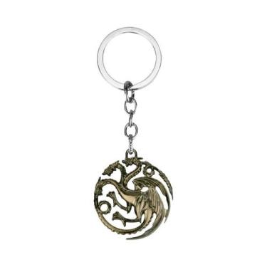 Imagem de Chaveiro Dragão Targaryen - Presente para Fãs de Game of Thrones, K061