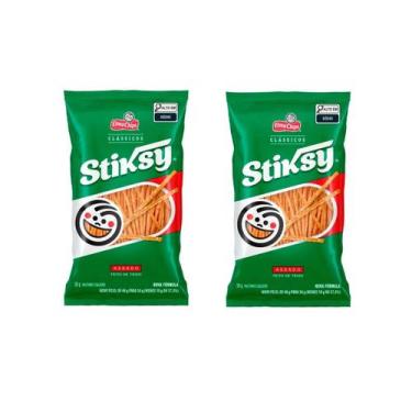 Imagem de Kit 10un Salgadinho Elma Chips Stiksy 30g Palitinho Trigo