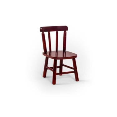 Imagem de Cadeira Infantil Em Madeira Maciça Kids Mogno