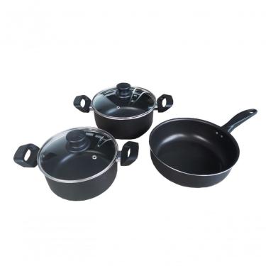 Imagem de Jogo De Panelas 3 Peças Antiaderente Com Frigideira