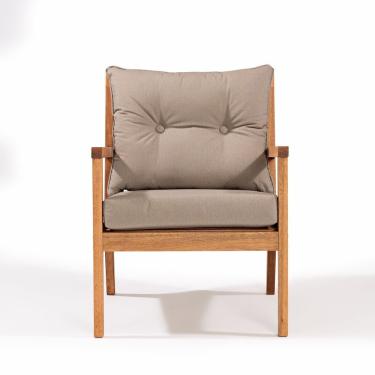 Imagem de Poltrona Para Jardim Em Madeira Maciça Riade Stain Jatobá-fendi