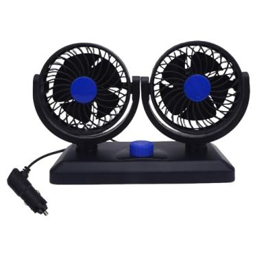 Imagem de Ventilador de Carro Duplo 2 Velocidade 260 ° Cigar de Charuto Rotativo Filador de Resfriamento para SUV RV Truck Dashboard (DC12V)