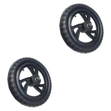 Imagem de RNXRZANK 1 Par de Rodas de Reposição para Bicicleta de Equilíbrio, Leve, Preta, para Treinamento, Presente de Aniversário para Adultos, para Conserto Esportivo, Cubo Triangular Da Roda