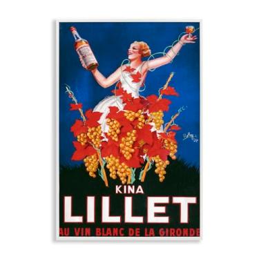 Imagem de Stupell Industries Vintage Kina Lillet Vinho Branco Emoldurado Giclee Art Design por Marcus Jules, 20 x 30
