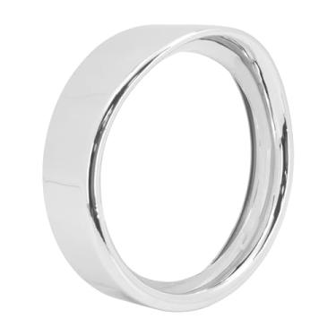 Imagem de HDBUBALUS Acabamento de farol de motocicleta LED acabamento anel viseira capa de lâmpada de cabeça apto para Harley Softail Fat Boy 1994-2017 FLRT 2015-posterior cromado