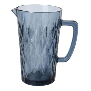 Imagem de Jarra Diamond em Vidro Âmbar ou Azul 1200ml - Gamma, Azul