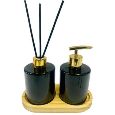 Imagem de Kit Lavabo (Porta Sabonete Líquido + Difusor de Ambiente) - 400ml - Dó