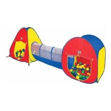 Imagem de Toca Infantil 3 Em 1 House Com 80 Bolinhas - Braskit