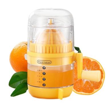 Imagem de OneNine Espremedor manual de citrinos de limão, espremedor manual de laranja para extração máxima, espremedor de suco fácil de usar com marcação de capacidade, espremedor de frutas manual com alça