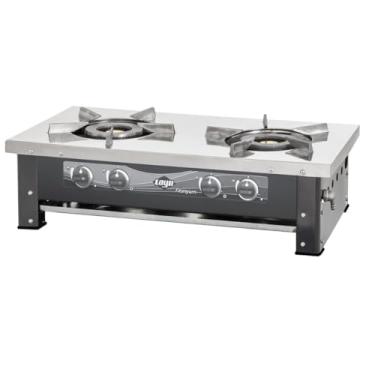 Imagem de Fogão À Gás De Mesa Titanyum Inox 02 Bocas Industrial