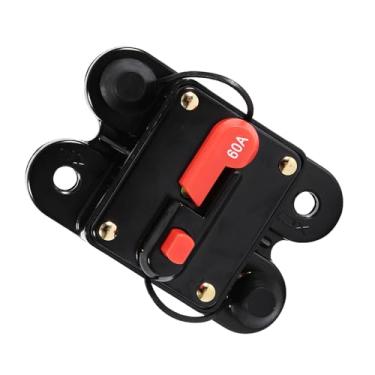 Imagem de YOUTHINK 12−24V Novo Disjuntor Redefinir o Fusível do Fusível, Alta Condutividade Elétrica, Protege Os Amplificadores, Adequados para Barcos e Carros (60a)
